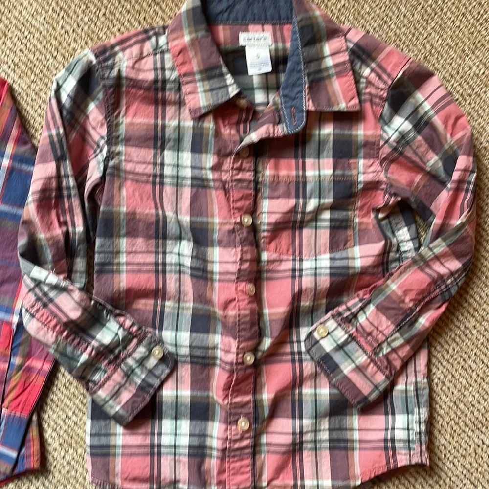 2 - Carters & Oshkosh button down collar shirts